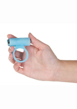 Load image into Gallery viewer, Powerbullet Cosmic Ring Rechargeable Silicone Vibrating Cock Ring - Glow In
