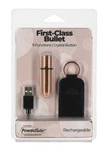Load image into Gallery viewer, Powerbullet First Class Rechargeable Mini Bullet - Crystal/Rose Gold