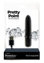 Load image into Gallery viewer, Powerbullet Pretty Point Rechargeable Bullet Vibrator - Black