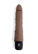 Load image into Gallery viewer, Powercocks Silicone Realistic Vibrator - Chocolate - 7in
