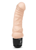Load image into Gallery viewer, Powercocks Silicone Rechargeable Realistic Vibrator - Vanilla - 6in
