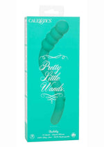Load image into Gallery viewer, Pretty Little Wands Bubbly Rechargeable Silicone Vibrator - Aqua/Green