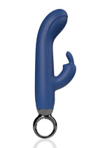 Load image into Gallery viewer, Primo Rabbit Rechargeable Silicone Vibrator - Blue/Navy
