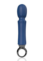 Load image into Gallery viewer, Primo Rechargeable Silicone Wand - Blue/Navy
