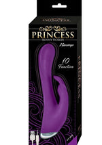 Load image into Gallery viewer, Princess Bunny Tickler Rechargeable Silicone Rabbit Vibrator - Purple
