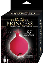 Load image into Gallery viewer, Princess Clit-Tastic Rechargeable Silicone Suction Tickler - Red