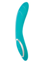 Load image into Gallery viewer, Princess Dynamic Heat Rechargeable Silicone Vibrator with Clitoral Stimulator - Blue
