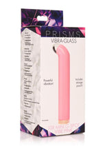 Load image into Gallery viewer, Prisms 10x Mini G-Spot Vibe Rechargeable Glass Bullet - Pink