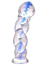 Load image into Gallery viewer, Prisms Soma Twisted Glass 5.75in Dildo
