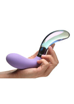 Load image into Gallery viewer, Prisms Vibra-Glass 10x Pari Duel End Wavy Rechargeable Silicone/Glass Vibrating Dildo
