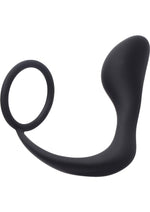 Load image into Gallery viewer, Prostatic Play Explorer II Silicone Prostate Stimulator + Cock Ring - Black
