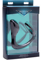Load image into Gallery viewer, Prostatic Play Explorer II Silicone Prostate Stimulator + Cock Ring - Black
