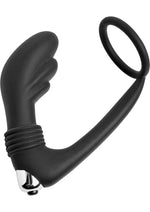 Load image into Gallery viewer, Prostatic Play Nova Silicone Cock Ring and Vibrating Prostate Stimulator - Black
