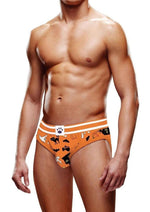 Load image into Gallery viewer, Prowler Halloween Brief - Black/Orange - XXLarge