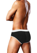 Load image into Gallery viewer, Prowler Oversized Paw Swimming Brief - Black/Multicolor/Rainbow - Medium