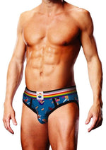 Load image into Gallery viewer, Prowler Pixel Art Gay Pride Collection Brief - Blue/Multicolor - XLarge