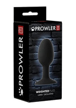 Load image into Gallery viewer, Prowler Weighted Butt Plug - Black - Large