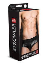 Load image into Gallery viewer, Prowler Red Wetlook Ass-Less Brief - Black - Large
