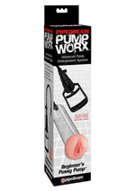 Load image into Gallery viewer, Pump Worx Beginner&#39;s Pussy Pump Advanced Penis Enlargement System - Clear/Vanilla
