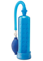 Load image into Gallery viewer, Pump Worx Silicone Power Pump Advanced Penis Enlargement System - Blue
