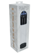 Load image into Gallery viewer, Pumped Automatic Waterproof Rechargeable Silicone Penis Pump - Black
