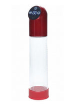 Load image into Gallery viewer, Pumped Automatic Waterproof Rechargeable Silicone Penis Pump - Metal/Red
