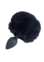 Load image into Gallery viewer, Punishment Bunny Tail Silicone Butt Plug - Black
