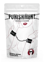 Load image into Gallery viewer, Punishment Crystal Detail Handcuffs - Black
