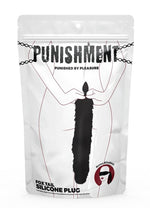 Load image into Gallery viewer, Punishment Fox Tail Silicone Butt Plug - Black
