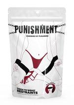 Load image into Gallery viewer, Punishment Thigh to Wrist Restraints - Black
