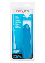Load image into Gallery viewer, Puregel Textured Pleasure Penis Sleeve - Blue
