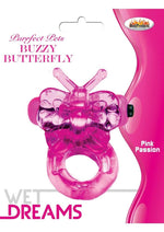 Load image into Gallery viewer, Purrfect Pets Buzzy Butterfly Silicone Stimulator with Vibrating Bullet - Magenta/Pink
