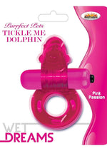 Load image into Gallery viewer, Purrfect Pets Tickle Me Dolphin Silicone Stimulator with Vibrating Bullet - Pink
