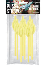 Load image into Gallery viewer, Pussy Straws - Glow In The Dark - 8 Pieces/Per Pack
