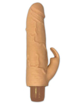Load image into Gallery viewer, Quick Dick Hit It Vibrating Silicone Dildo - Vanilla
