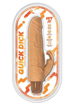 Load image into Gallery viewer, Quick Dick Hit It Vibrating Silicone Dildo - Vanilla
