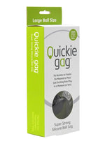 Load image into Gallery viewer, Quickie Gag Silicone Ball Gag Bondage - Black - Large
