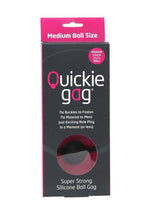 Load image into Gallery viewer, Quickie Gag Silicone Ball Gag Bondage - Black - Medium
