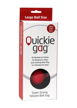 Load image into Gallery viewer, Quickie Gag Silicone Ball Gag Bondage - Red - Large
