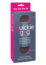 Load image into Gallery viewer, Quickie Gag Silicone Mouth Bit - Black
