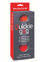 Load image into Gallery viewer, Quickie Gag Silicone Mouth Bit - Red
