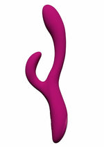 Load image into Gallery viewer, Quinn Rechargeable Silicone Rabbit Vibrator - Burgundy/Red
