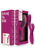 Load image into Gallery viewer, Quinn Rechargeable Silicone Rabbit Vibrator - Burgundy/Red
