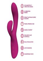 Load image into Gallery viewer, Quinn Rechargeable Silicone Rabbit Vibrator

