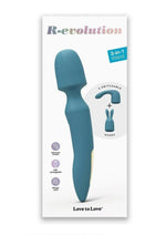 Load image into Gallery viewer, R-Evolution Rechargeable Silicone Rabbit Vibrator - Teal Me - Teal