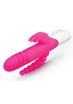 Load image into Gallery viewer, Rabbit Essential Silicone Rechargeable Double Penetration Rabbit Vibrator - Hot Pink/Pink
