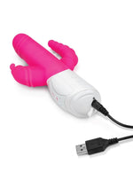 Load image into Gallery viewer, Rabbit Essential Silicone Rechargeable Double Penetration Rabbit Vibrator
