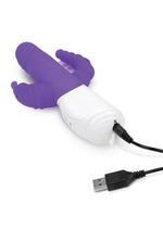 Load image into Gallery viewer, Rabbit Essential Silicone Rechargeable Double Penetration Rabbit Vibrator
