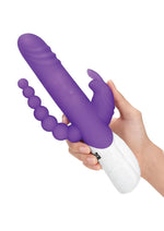 Load image into Gallery viewer, Rabbit Essential Silicone Rechargeable Double Penetration Rabbit Vibrator
