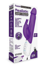 Load image into Gallery viewer, Rabbit Essentials Rechargeable Silicone Realistic Rabbit - Purple
